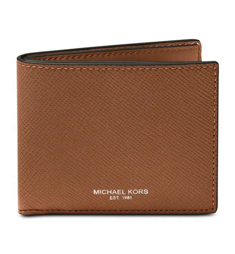 michael kors men's leather wallet.